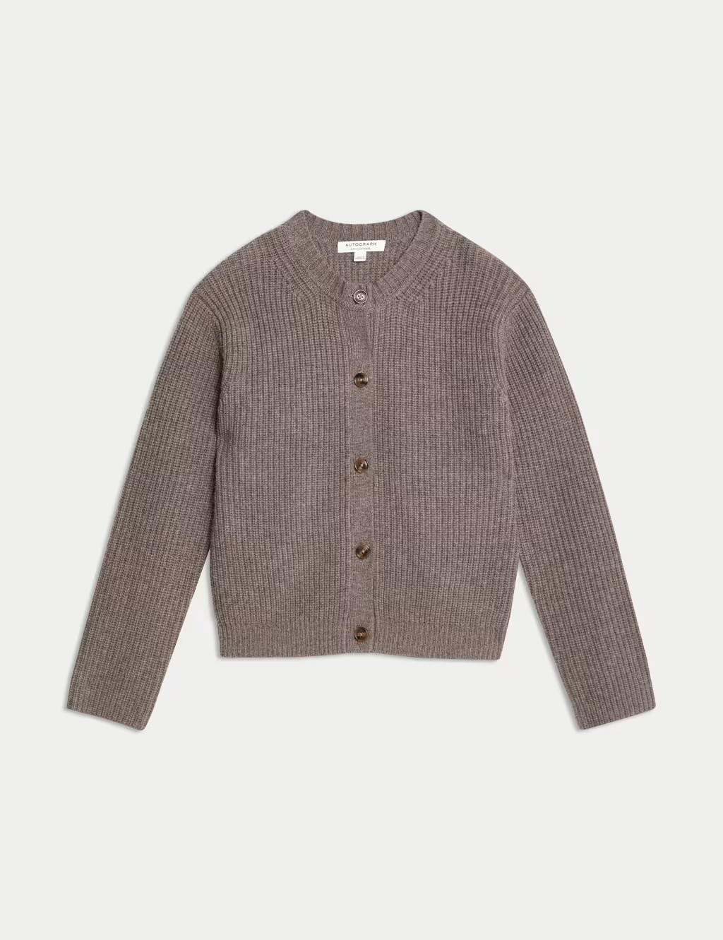 Merino Wool Ribbed Cardigan with Cashmere | Marks & Spencer (UK)