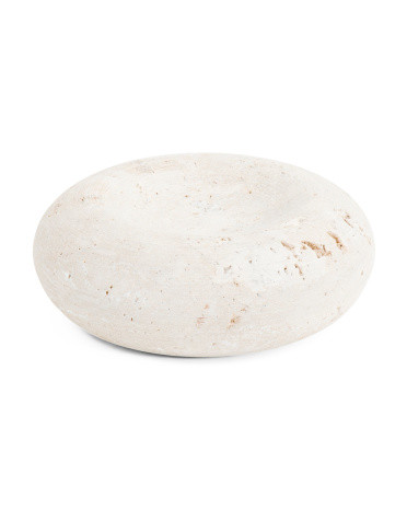 Travertine Donut Soap Dish | TJ Maxx