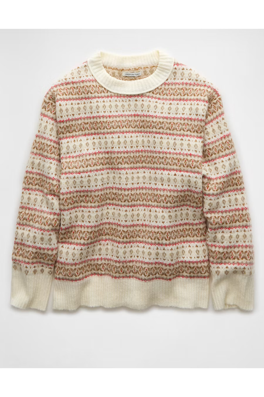 AE Whoa So Soft Crew Neck Sweater Women's Red S | American Eagle Outfitters (US & CA)