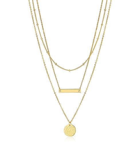14k Gold Plated Choker Necklace for Women Simple Delicate Chain Necklaces Jewelry | Amazon (US)