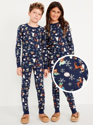 Gender-Neutral Graphic Snug-Fit Pajama Set for Kids | Old Navy (CA)