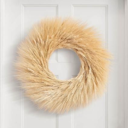 Golden Wheat Wreath | Grandin Road