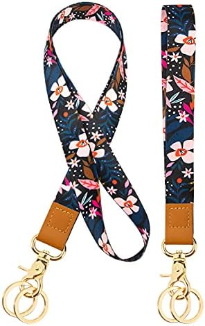 Wrist Lanyard Lanyard Neck Strap 2 Pieces with 4 Key Rings, Wristlet Keychain Wrist Strap Keychai... | Amazon (DE)