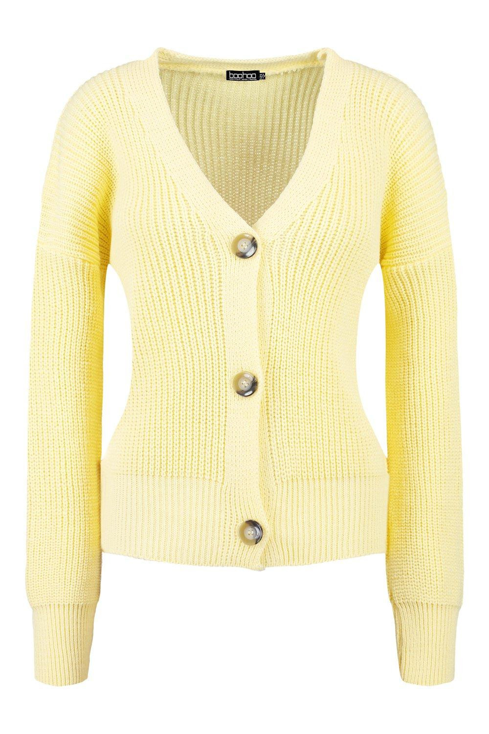 Button Through Cropped Cardigan | Boohoo.com (US & CA)