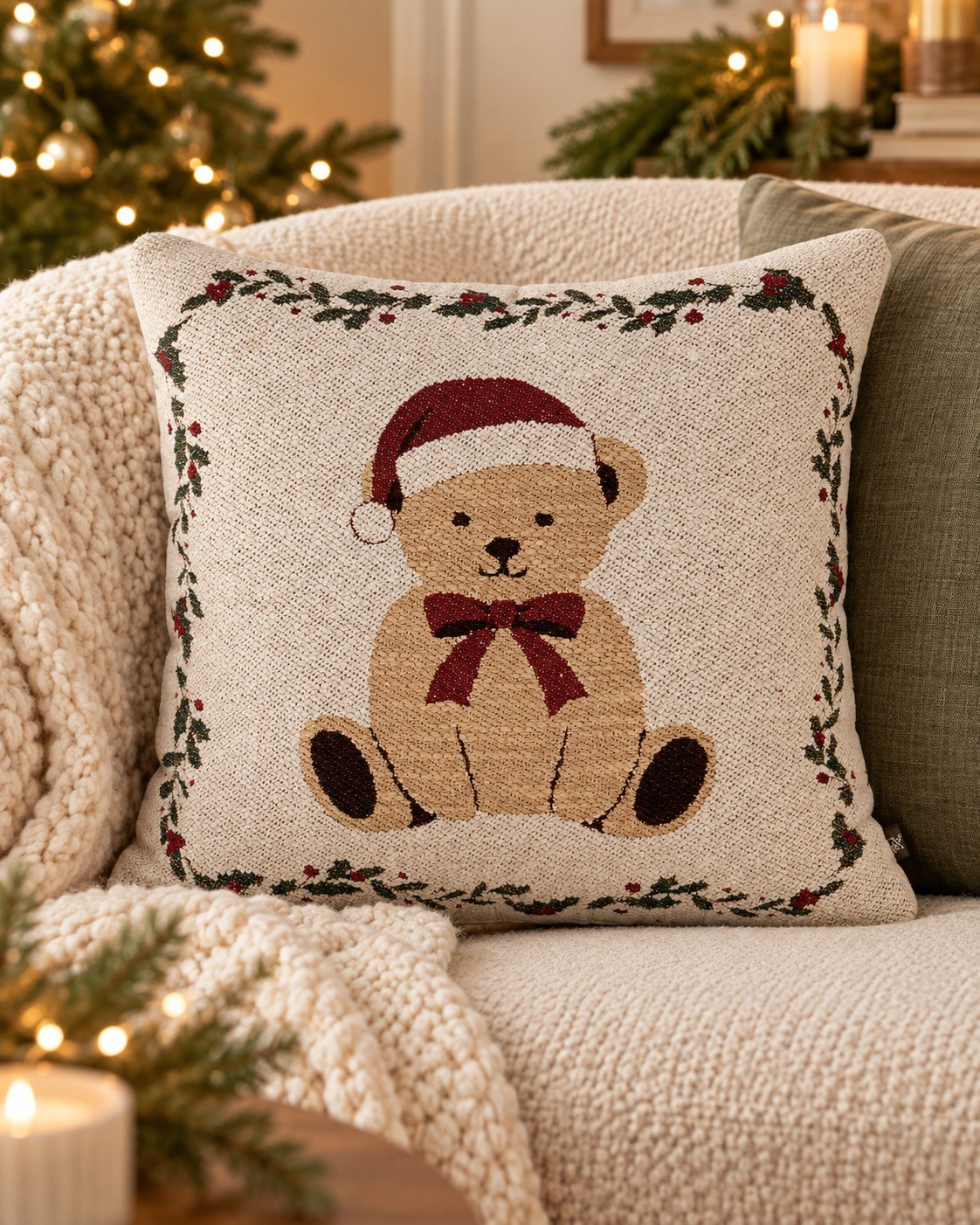 Sweetest little teddy bear pillow for a cozy Christmas touch 🤎 Soft, nostalgic, and so cute on a chair or sofa. #ChristmasDecor #CozyHome #WalmartHome

#LTKSeasonal #LTKHome
