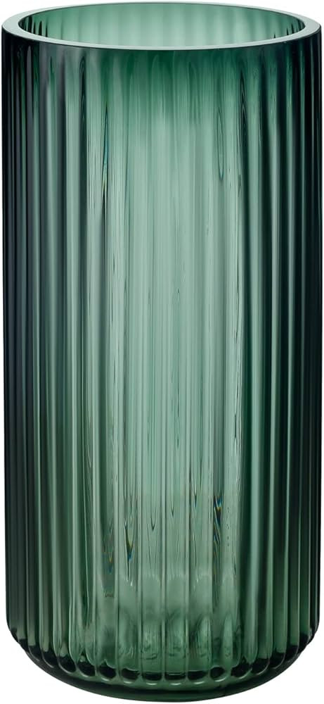 BUICCE Hand Blown Glass Flower Vase for Farmhouse Decorative,Transparent Round Vintage Foding Bot... | Amazon (US)