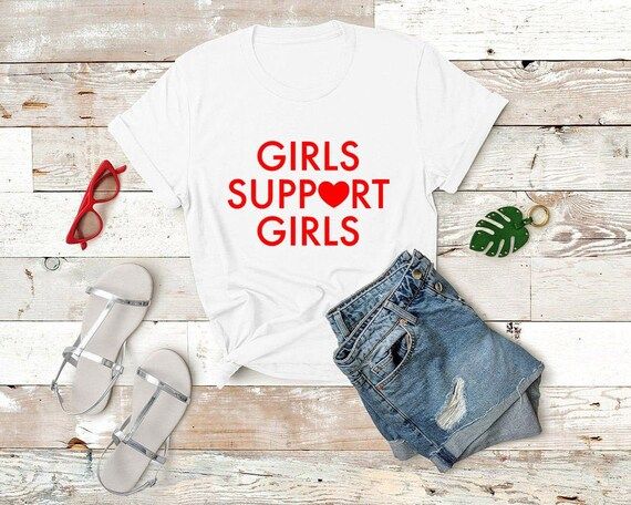 Girls Support Girls Shirt Feminist Shirt Girl Power Shirt | Etsy | Etsy (US)