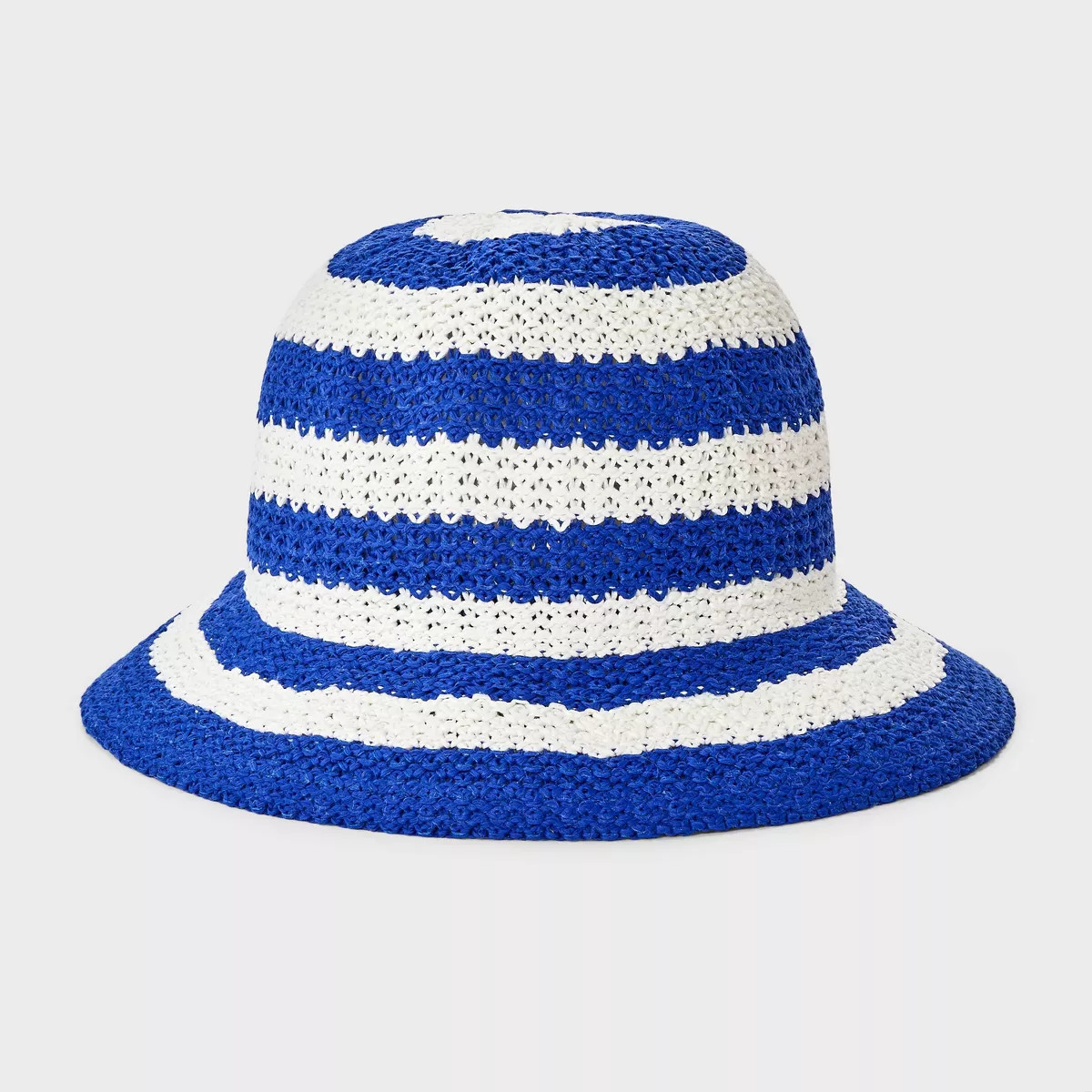 Girls' Striped Bucket Hat - Cat & Jack™ Blue/White | Target