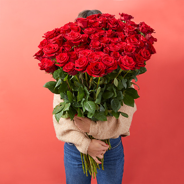 100 Long Stem Red Roses - The Bouqs Co. | The Bouqs Co.