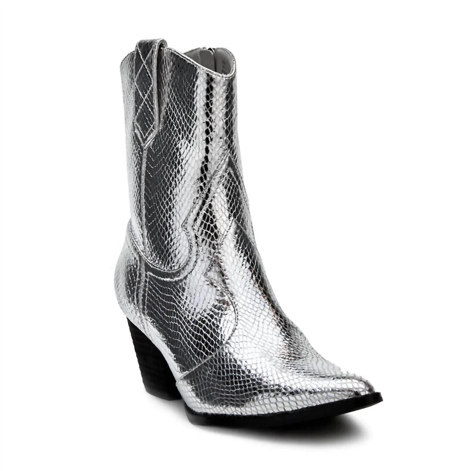Women's Bambi Boots In Silver Metallic | Shop Simon