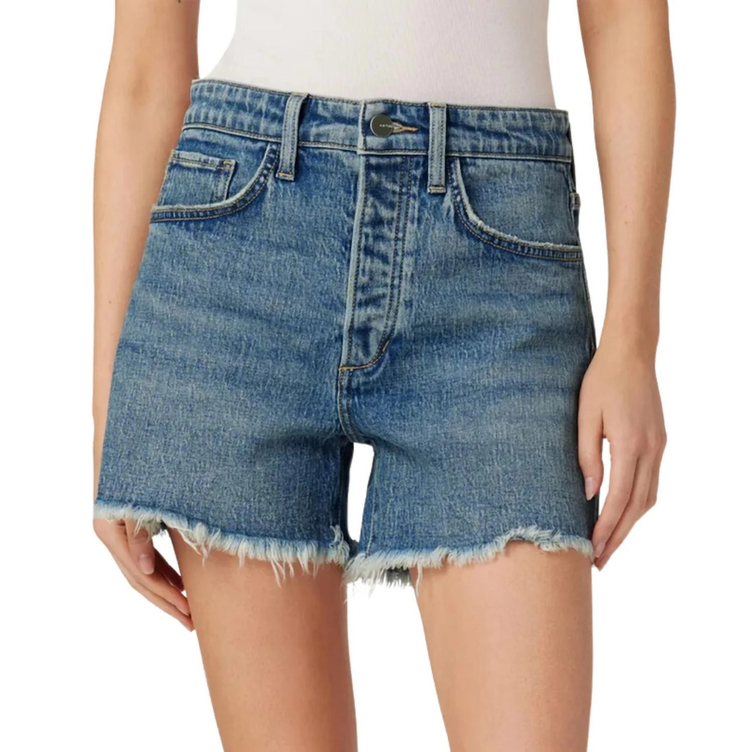 Jessie Shorts In Medium Light Wash | Shop Simon