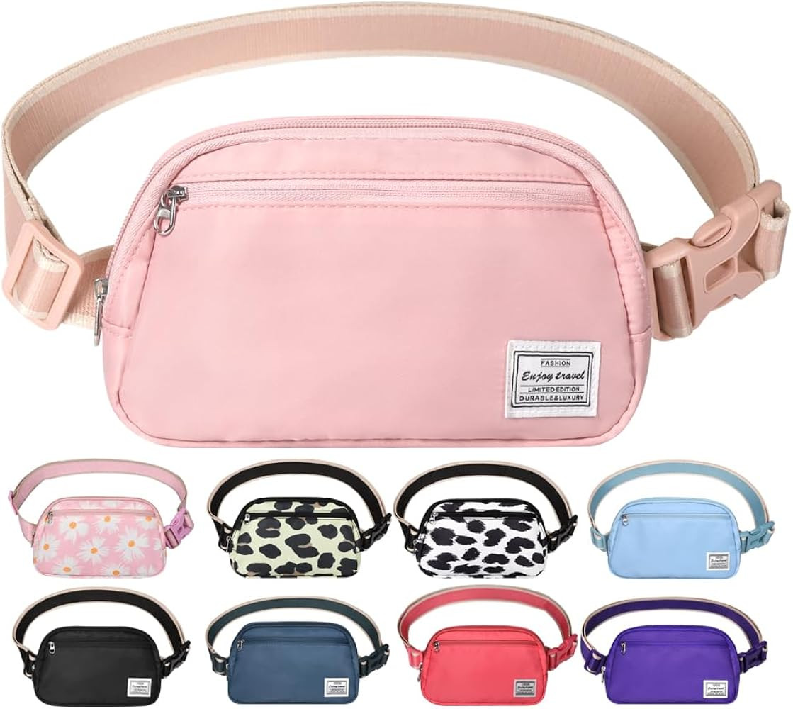 DMLuna Small Crossbody Bags for Women Trendy, Lightweight Fanny Pack for Women & Men, Mini Belt B... | Amazon (US)
