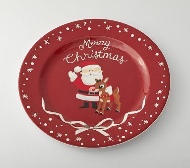 Rudolph® Charger Plate | Pottery Barn Kids | Pottery Barn Kids