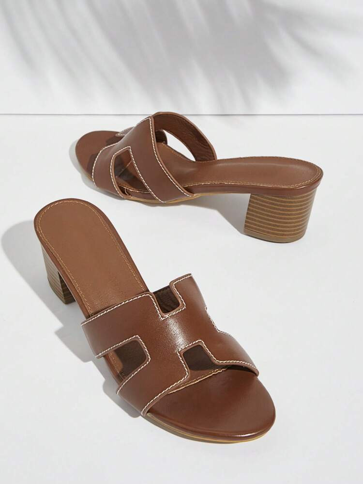 L'Amorae Women's Fashionable Simple Daily High-Heeled Sandals For Summer Summer Shoes Spring Shoes Spring Break Easter Prom Heels Wedding Shoes | SHEIN