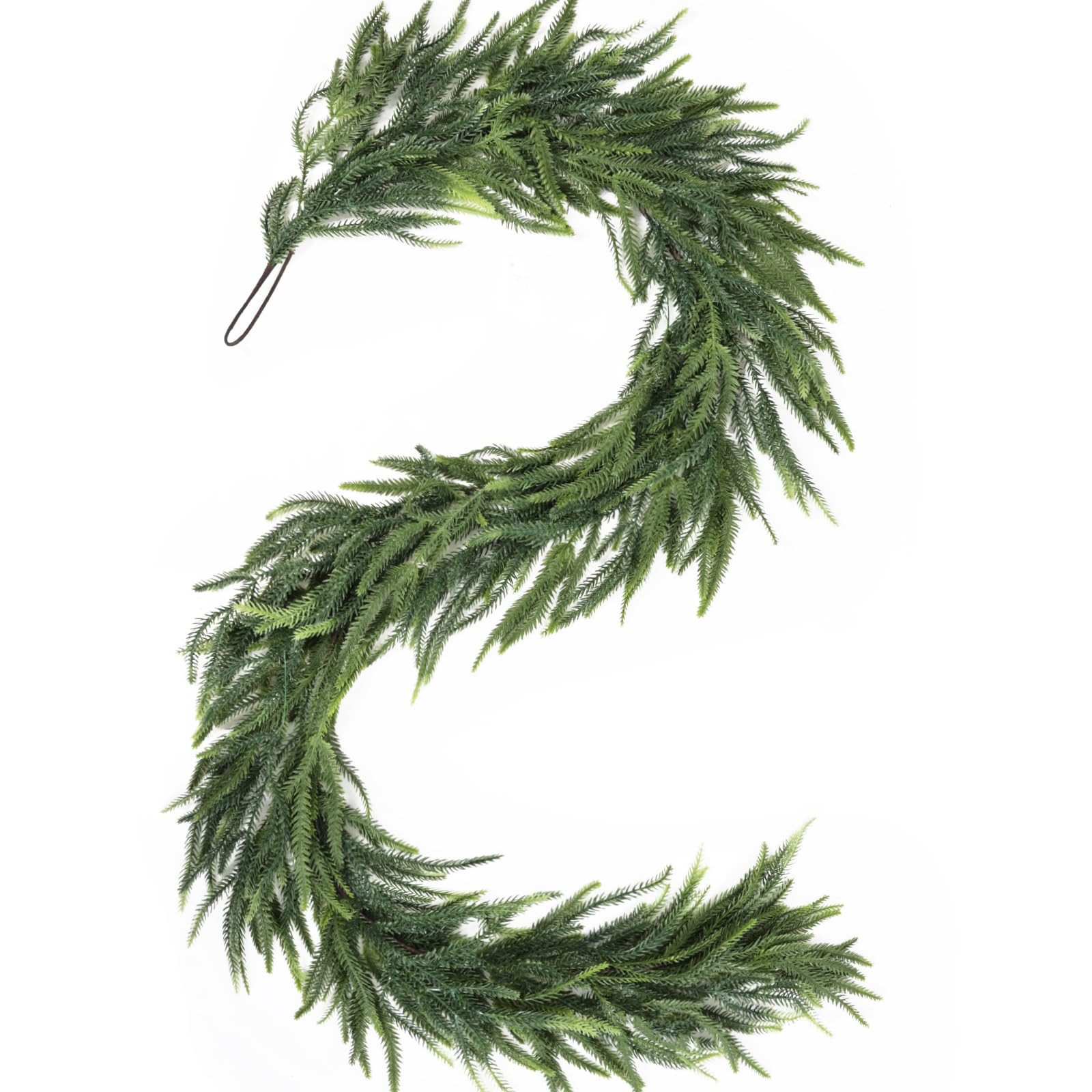 6ft Real Touch Norfolk Pine Garland – Artificial Winter Greenery, Realistic Christmas Garland f... | Amazon (US)
