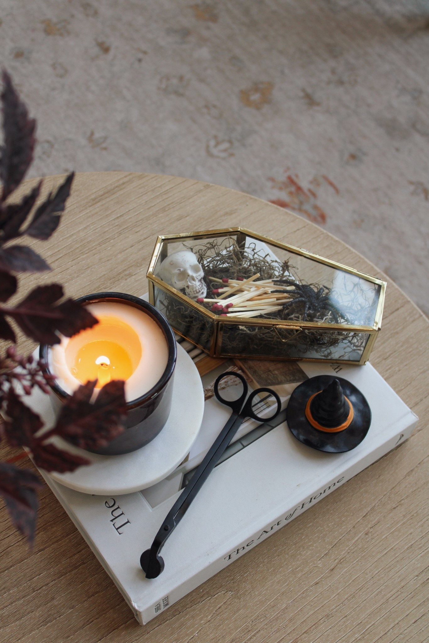 Spooky Decor! This glass coffin is the perfect way to add a touch of Halloween but also looks so good! And it's under $10! 