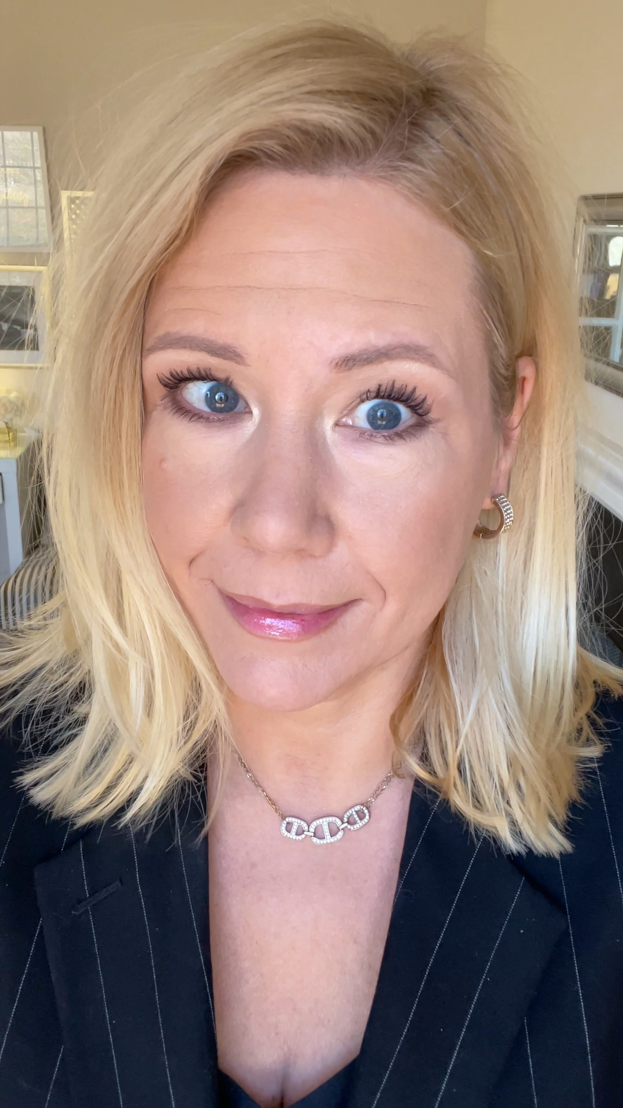Makeup look on 47 year old real skin- no filter! Have you tried the new makeup trend: blue mascara? I am dipping into it with the Covergirl Lash Blast Cleantopia Ultramarine Mascara (intense black with a hint of blue). The result is subtle, but it does enhance blue eyes for sure! 
#nofilter #realskin #makeupover40 

#LTKover40 #LTKbeauty