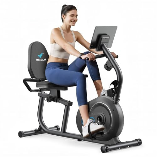 MERACH Recumbent Exercise Bikes for Home with Heart Rate Handle, 8-Level Resistance, Exclusive Apps, Stationary Bikes for Home, Magnetic Recumbent Exercise Bike for Seniors Gym (S08 Next-generation Recumbent Bike) | Amazon (US)