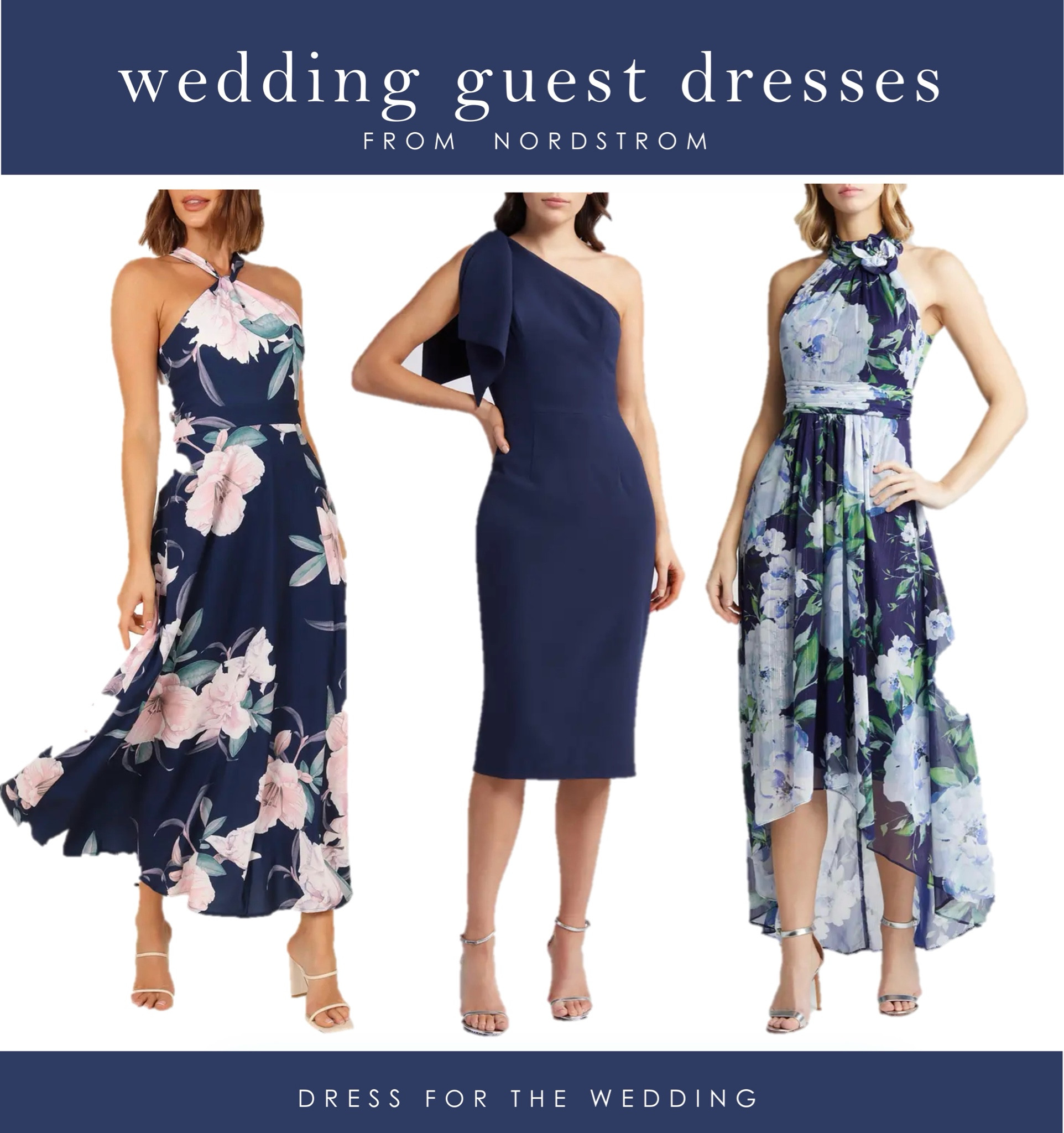 Wedding guest dress, summer dress, summer wedding guest outfit, semi formal summer wedding 
Blue wedding guest dress picks 
Classic navy blue dress, elegant wedding guest dresses for summer weddings, what to wear to a wedding over 40, new Nordstrom dresses, blue floral midi dress, outfits for casual weddings, blue one shoulder cocktail dress, Eliza J dress, Petal and Pup dress, Dress the Population dress. Follow Dress for the Wedding on LiketoKnow.it for more wedding guest dresses, bridesmaid dresses, wedding dresses, and mother of the bride dresses.

#LTKparties #LTKwedding #ltkover40 #ltkwedding #ltkmidsize #ltkwedding #ltkmidsize #ltkover40

#LTKxNSale #LTKWedding #LTKOver40
