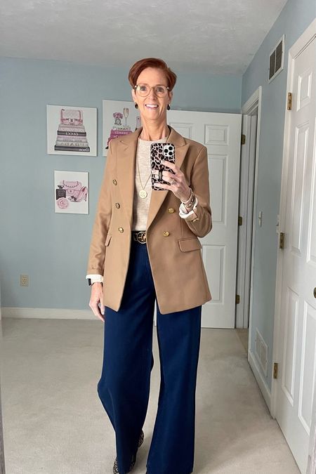 Tall Tuesday with favorites from Banana Republic. A classic blazer with wide leg jeans and a sweater.

Classic style, fall style, fall outfit, blazers, wide leg jeans

#LTKstyletip
