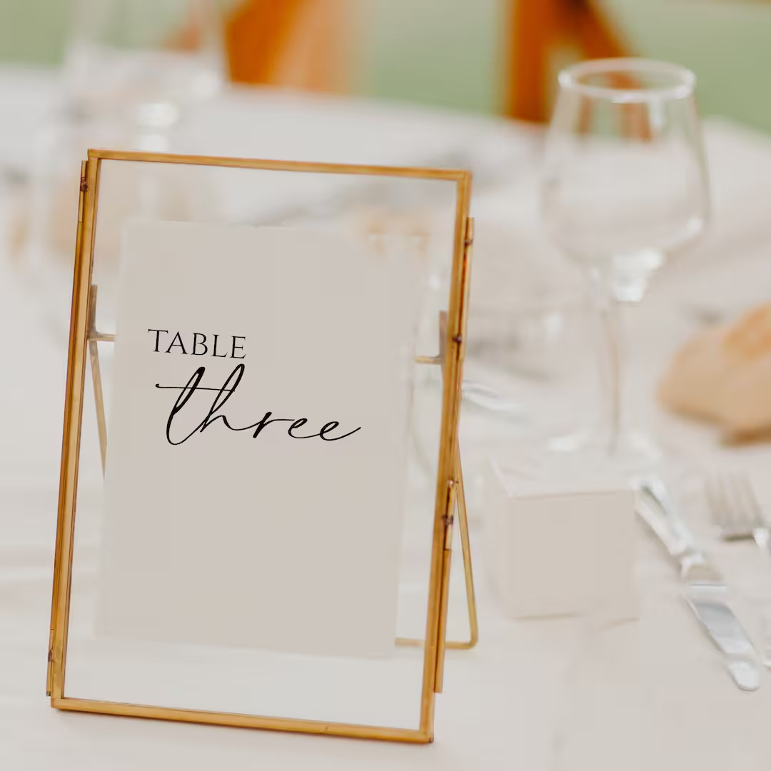Wedding Table Numbers 5x7- Custom Wedding Table Numbers-Modern Wedding- Wedding Table Numbers Edi... | Etsy (US)