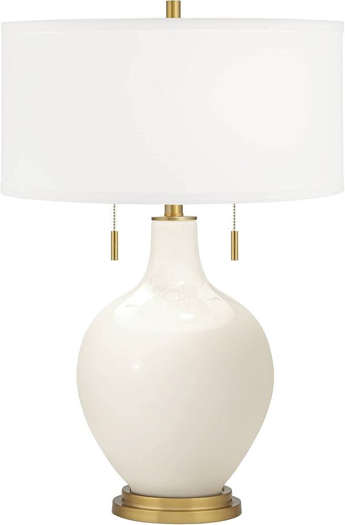 Color + Plus West Highland White Toby Brass Accents Table Lamp with Dimmer | Amazon (US)
