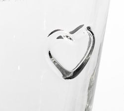 Heart Embossed Drinking Glasses | Pottery Barn (US)