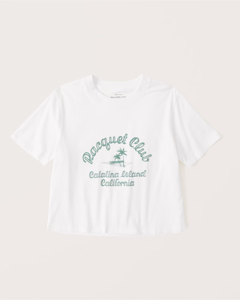 Cropped Country Club Graphic Tee | Abercrombie & Fitch (US)