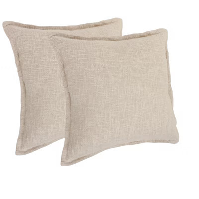 HomeRoots Set of Two 20" Beige Cotton Throw Pillows | Target