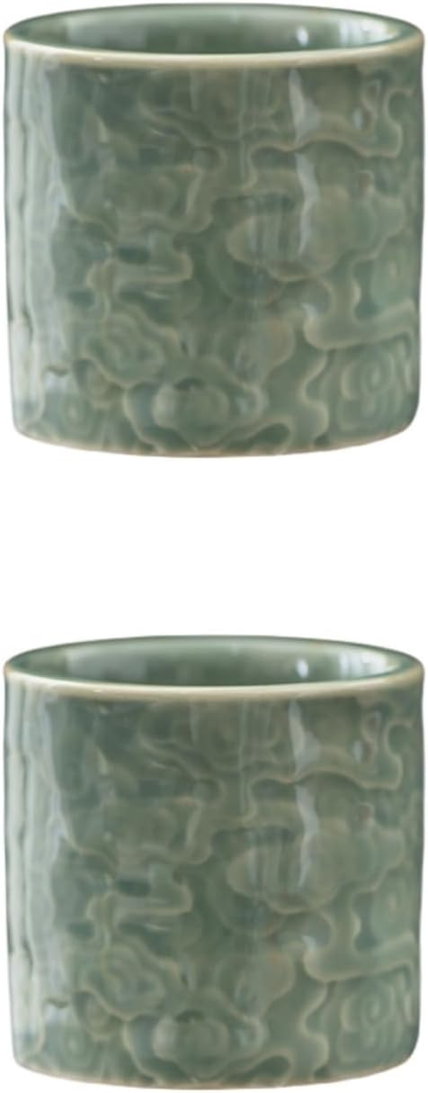 Ceramic Espresso Cups Set of 2 or 4-3oz Demitasse Cups for Coffee & Tea, No Handles, Durable & Di... | Amazon (US)