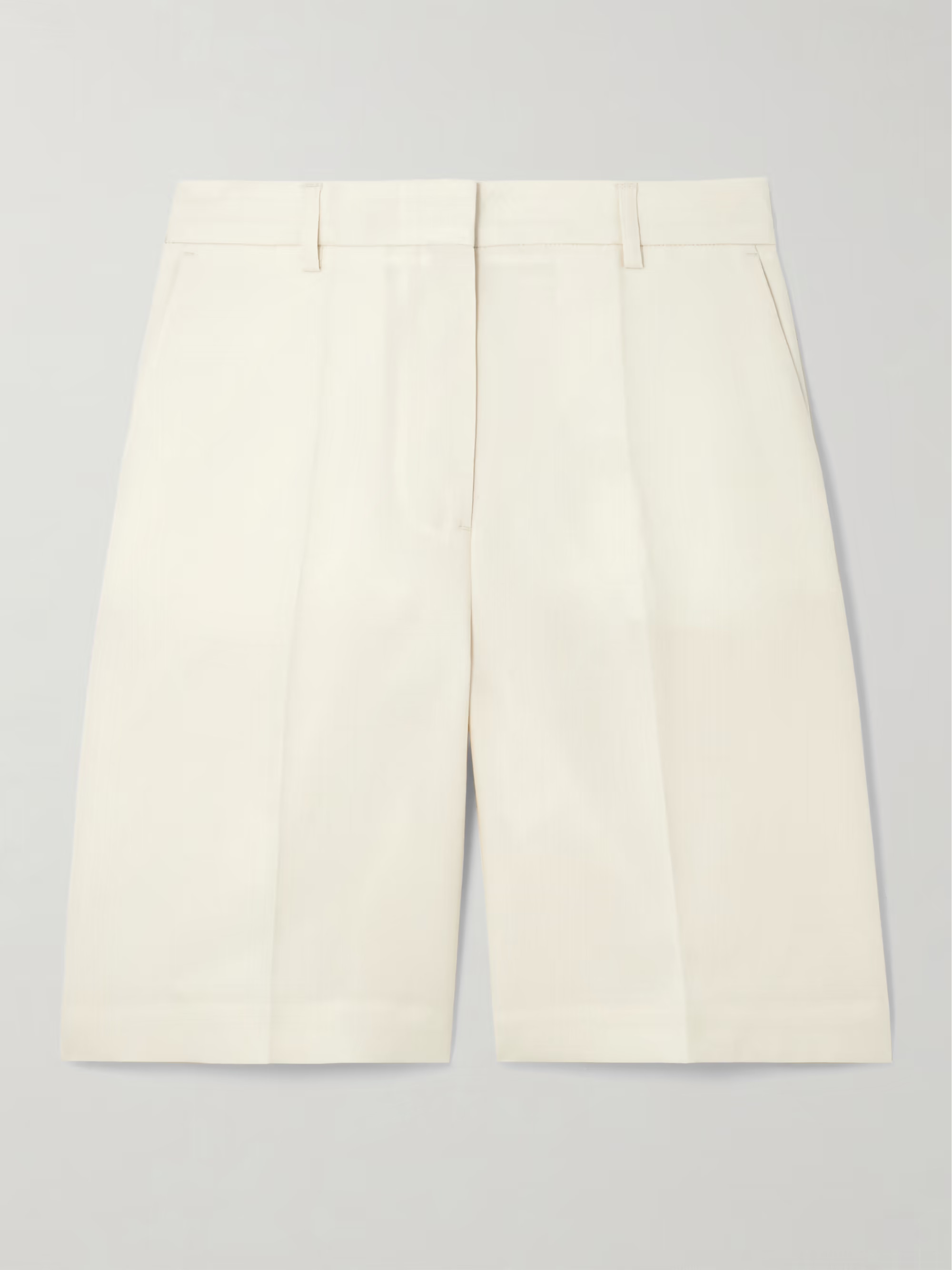 Pleated grain de poudre shorts | NET-A-PORTER APAC