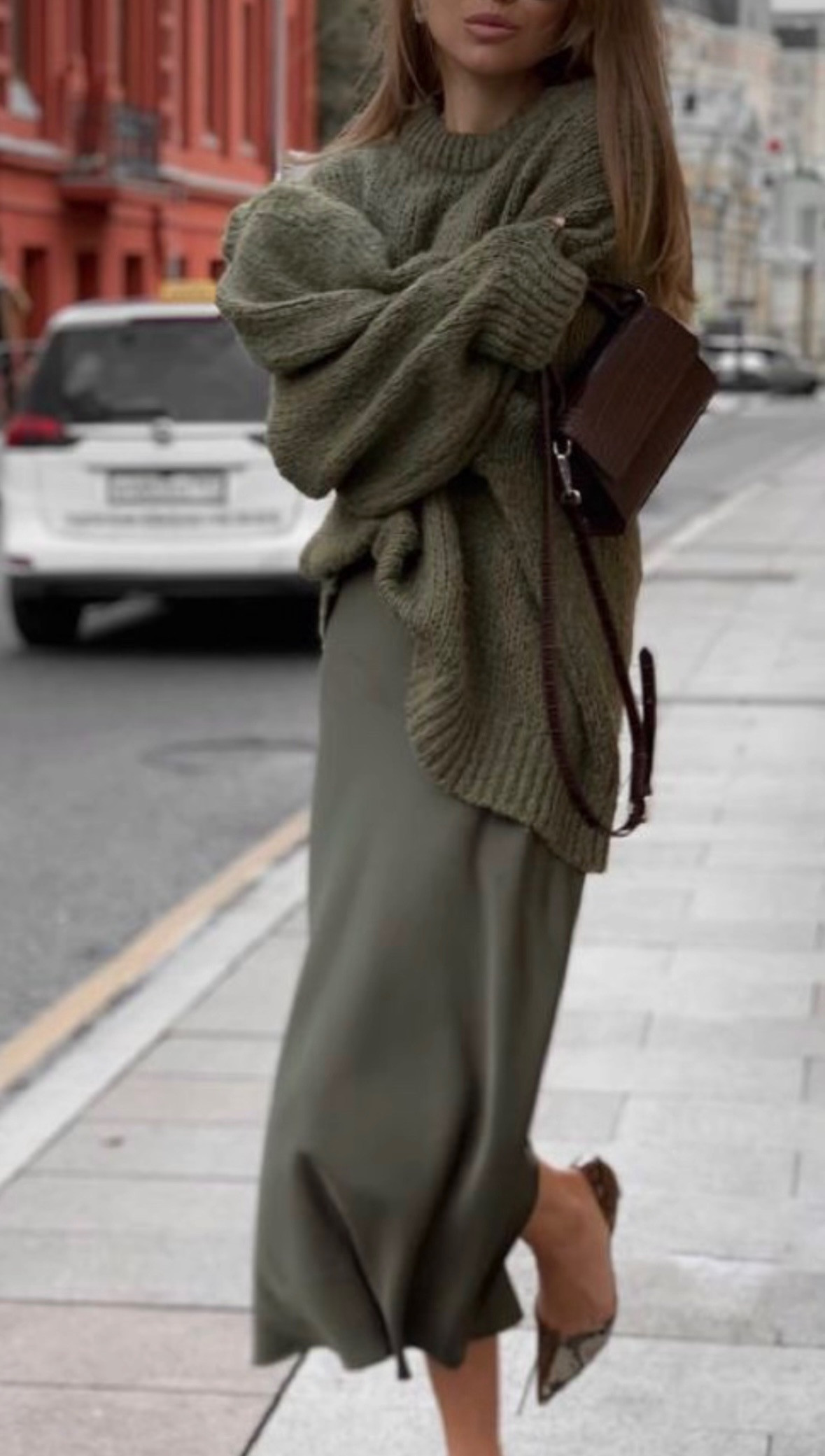 november outfit idea, thanksgiving outfit, fall outfit, slip skirt, fall color trends: green 

 

#LTKHoliday #LTKOver40 #LTKStyleTip