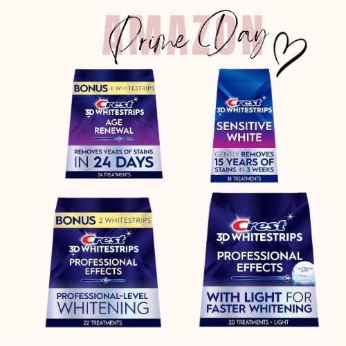 Amazon Prime Day Crest whitening strips.  

#LTKBeauty #LTKSaleAlert