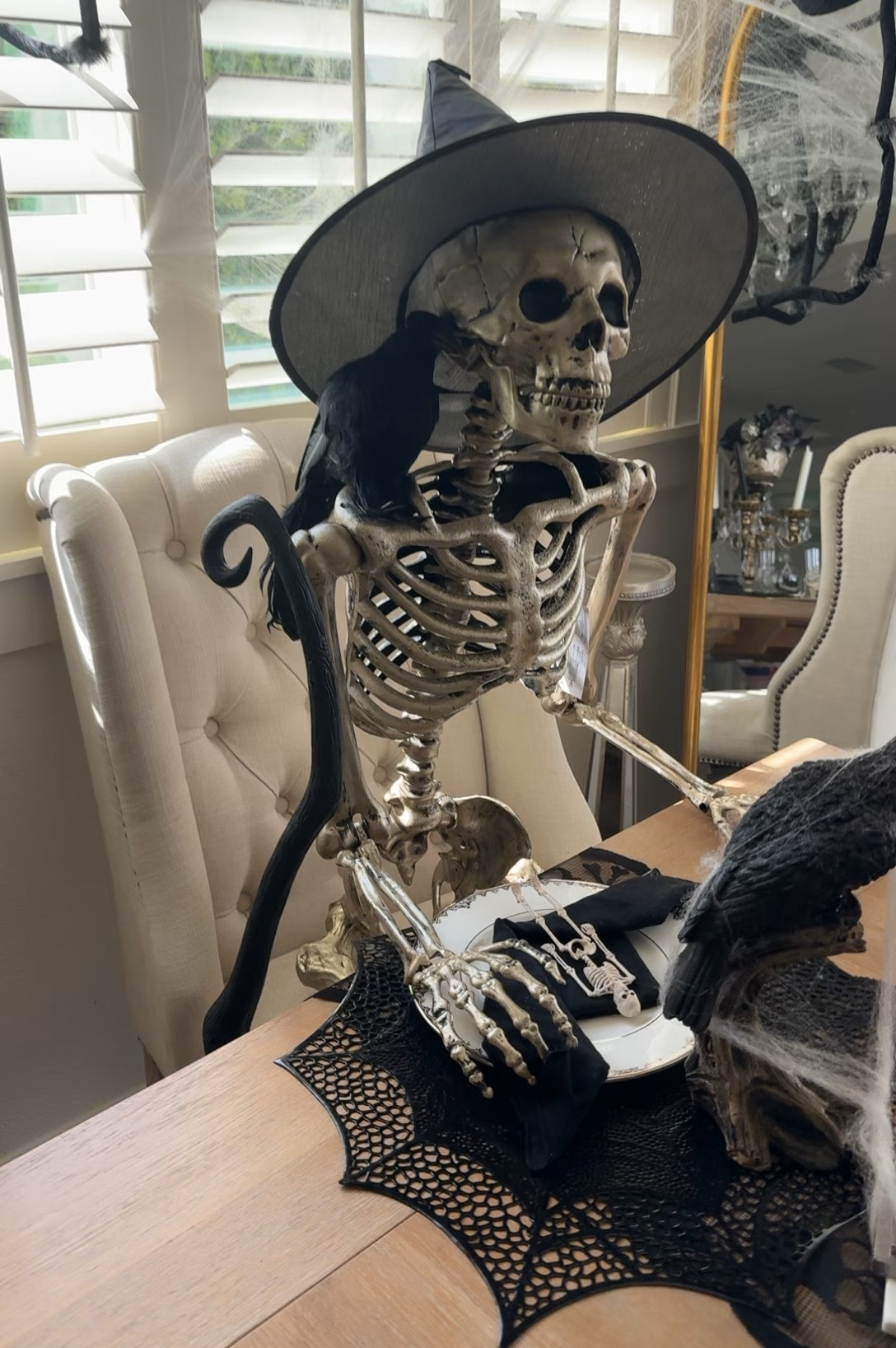 Skeletons from #target 
Such a good price point and they have alike a gold antique finish to them 

#LTKHalloween #LTKHoliday #LTKVideo