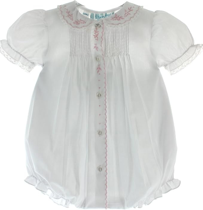 Feltman Brothers Infant Girls White Dressy Bubble with Collar | Amazon (US)