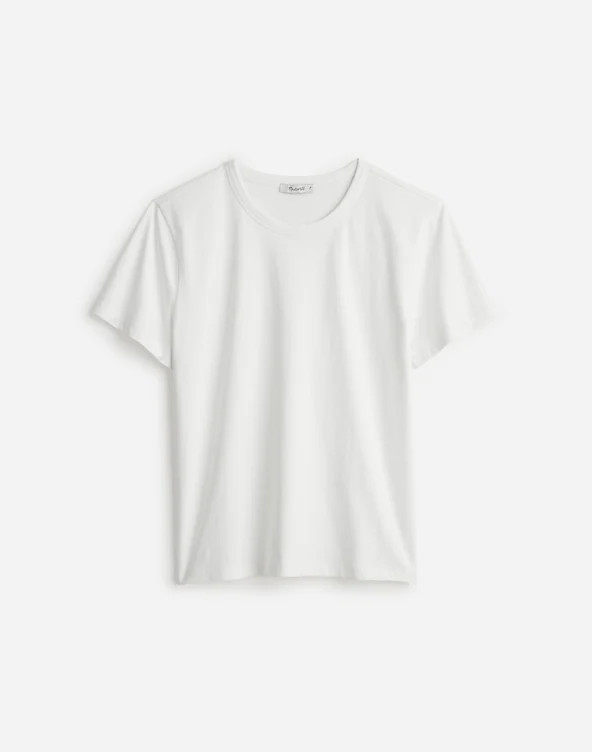 The Perfect Crewneck Tee in Allday Jersey | Madewell