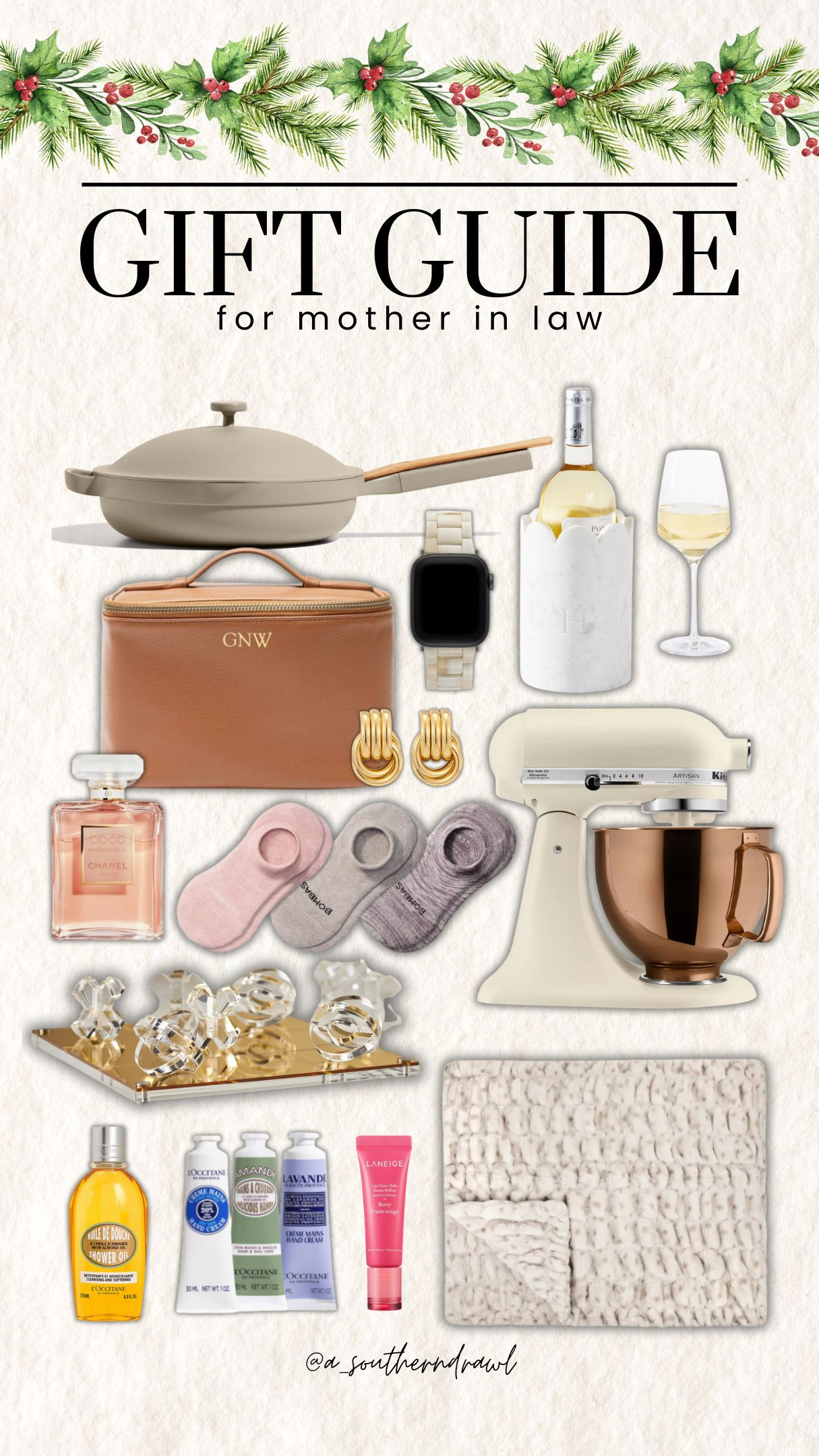 Gift Guide: For Mother in Law💓✨

Mother-in-law gifts, thoughtful gifts, personalized gifts, unique gifts for mom, luxury gifts, custom gifts, family gifts, home decor, jewelry, spa gifts, beauty products, gardening gifts, kitchen gadgets, custom photo gifts, sentimental gifts, cozy gifts, personalized home items, tech gadgets, travel accessories, custom mugs, fashion accessories, scented candles, wellness gifts, gourmet gift baskets, experience gifts, handcrafted gifts, books, personalized ornaments, skincare sets, clothing gifts, subscription boxes, outdoor gifts, family keepsakes, hand-made gifts, comfort gifts, meaningful gifts, holiday gifts, cooking tools, gift sets, activity gifts, memory gifts, DIY gifts, wine accessories, cooking classes, floral arrangements, pet-related gifts, fitness gifts, hobby gifts, wellness subscription boxes, personalized stationery, home fragrances, creative gifts, party gifts, Grace White, A Southern Drawl 

 #LTKGiftGuide #LTKHoliday #LTKFindsUnder100