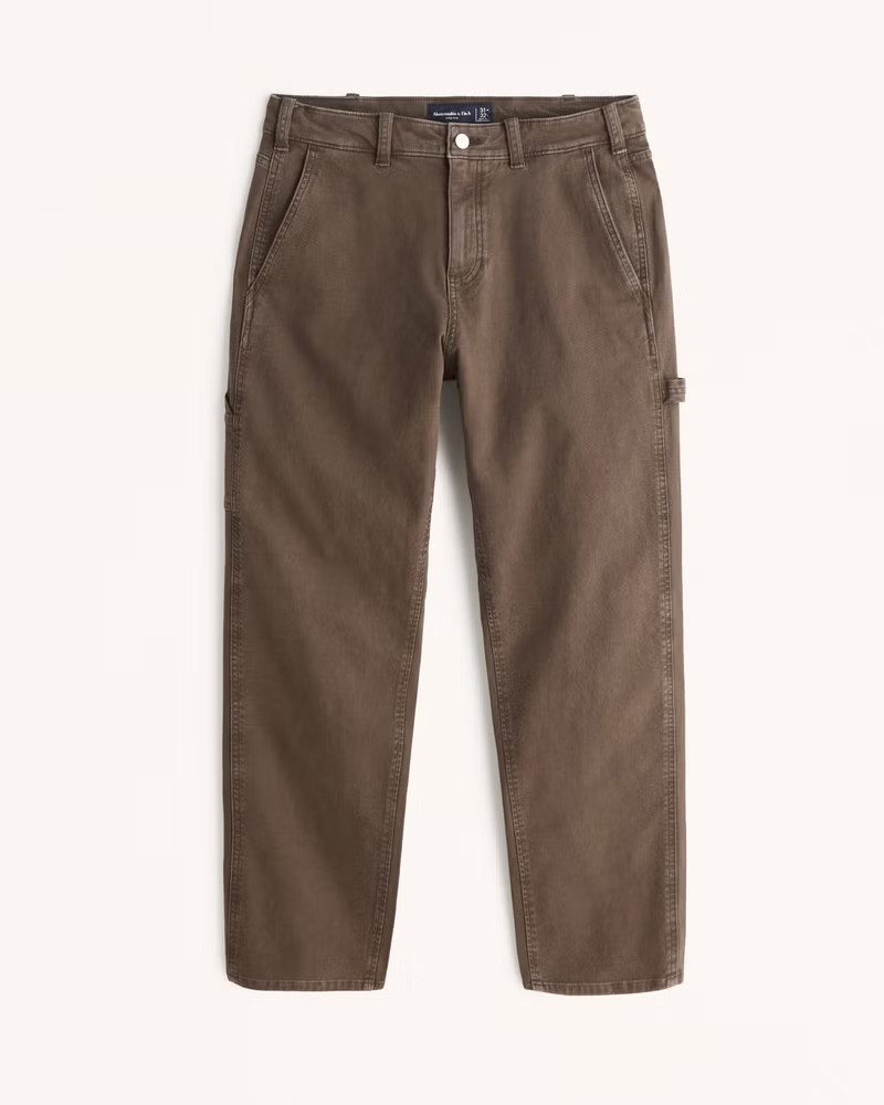 Abercrombie & Fitch Men's Loose Workwear Pant in Dark Brown - Size 38 X 30 | Abercrombie & Fitch (US)