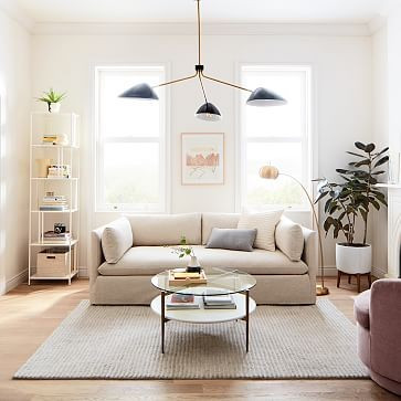 Shelter Slip Cover Sofa | West Elm (US)