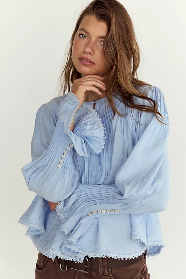 Thousand Pintucks Blouse | Free People (Global - UK&FR Excluded)