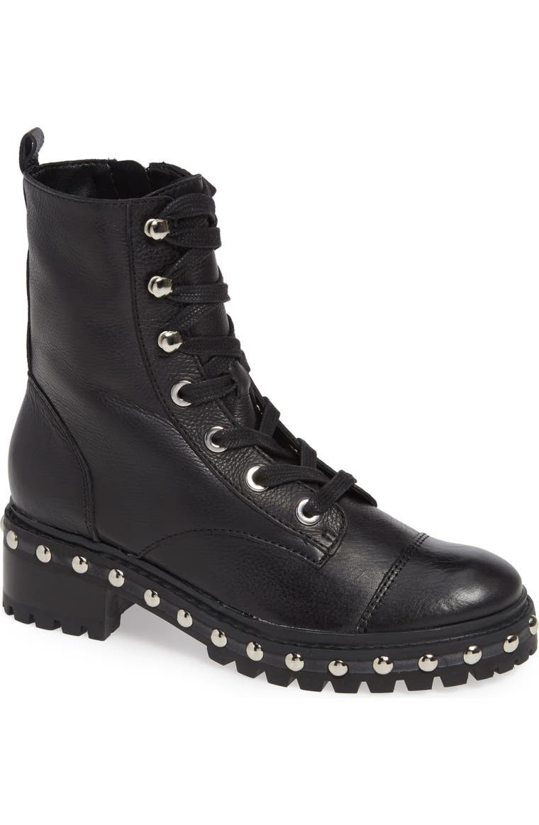 Andrea Studded Combat Boot | Nordstrom