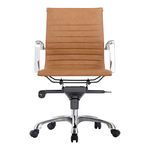 Omega Swivel Office Chair Low Back Tan | Scout & Nimble