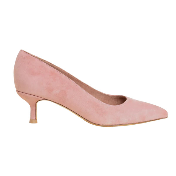 Blissful Blush Suede Kitten Heel | ALLY Shoes