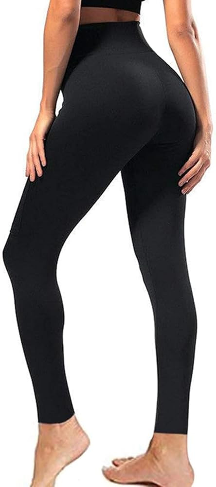 High Waisted Leggings for Women - Soft Athletic Tummy Control Yoga Pants for Cycling Dance Tights | Amazon (US)