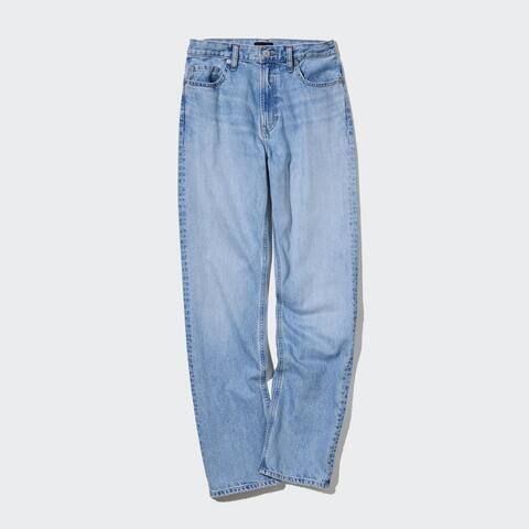 High Rise Straight Leg Jeans (Long) | UNIQLO (UK)