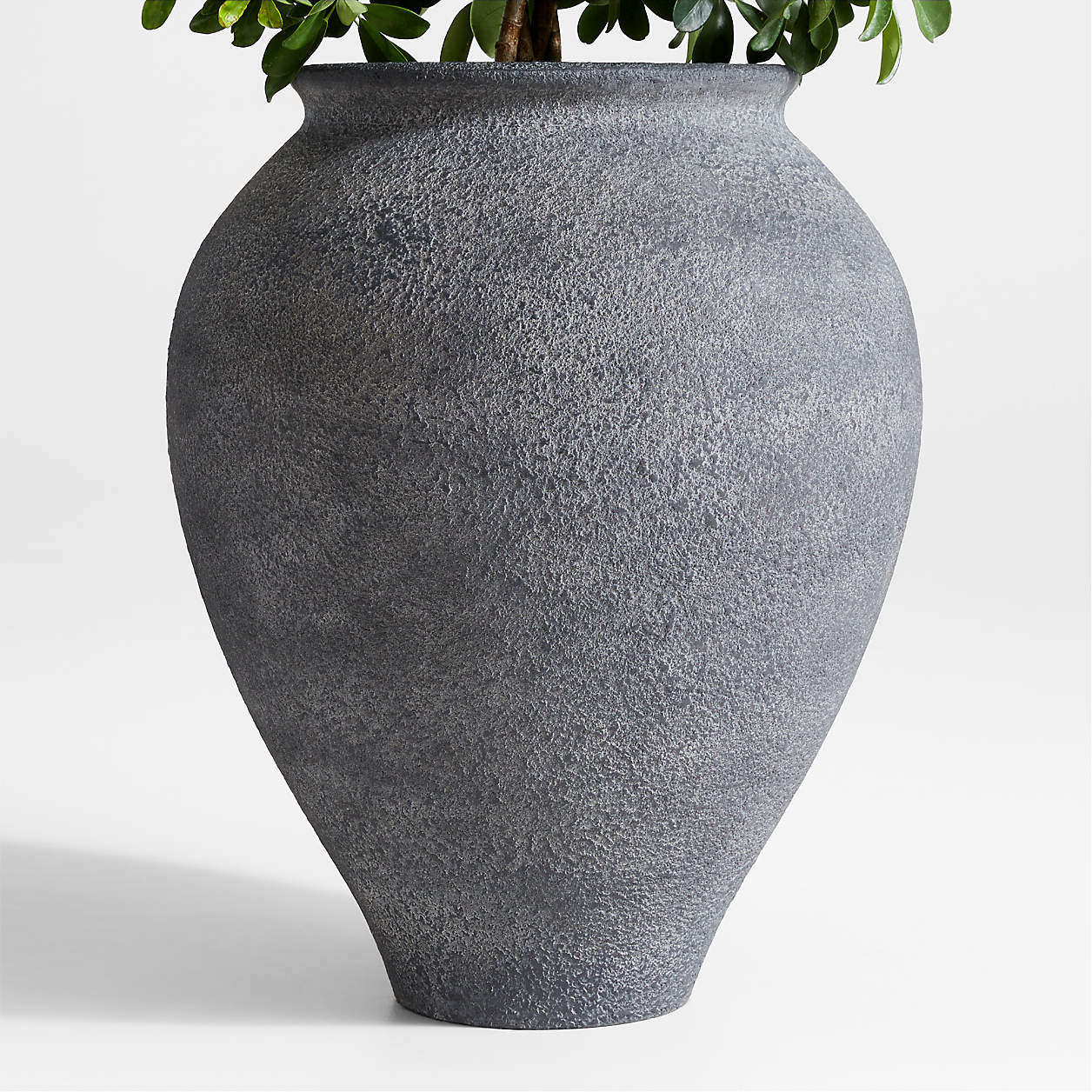 Ophelia 24" x 29.9" Black Tall Planter + Reviews | Crate & Barrel | Crate & Barrel