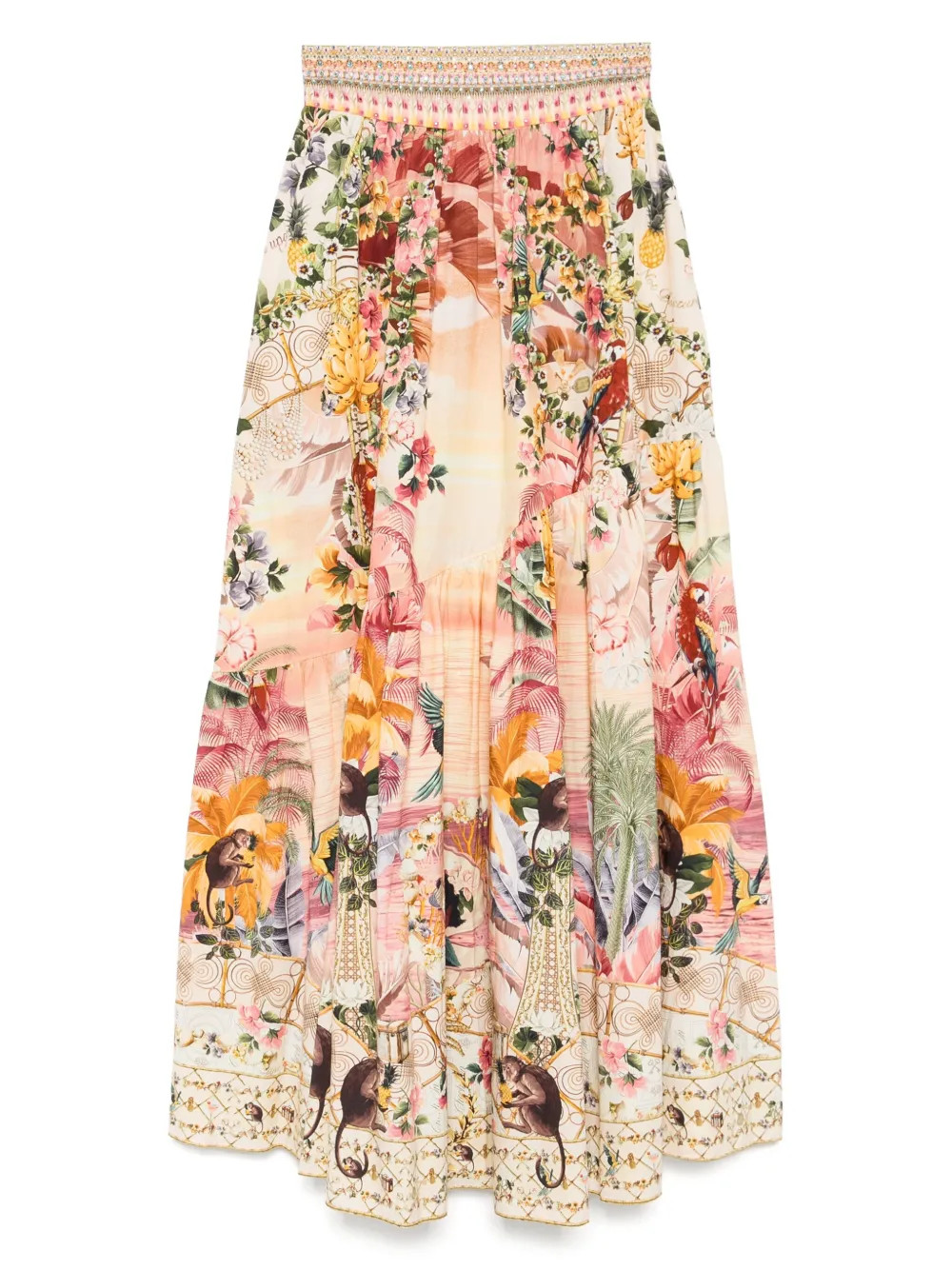 Camilla Shaped Seam Skirt | Orange | FARFETCH | Farfetch Global