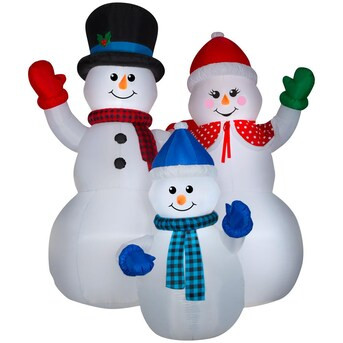Gemmy 10.0065-ft Lighted Snowman Christmas Inflatable Lowes.com | Lowe's