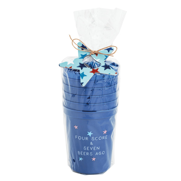 Navy Americana Party Cup Set | Mud Pie