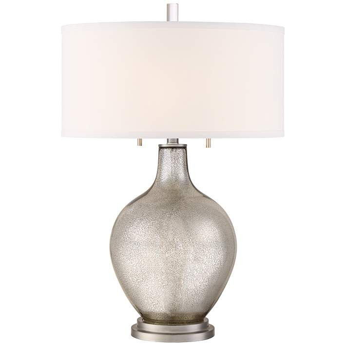 Possini Euro Louie Modern Luxe Mercury Glass Table Lamp - #23Y56 | Lamps Plus | Lamps Plus